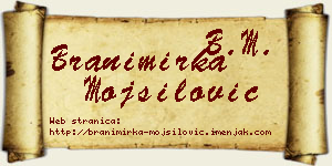 Branimirka Mojsilović vizit kartica